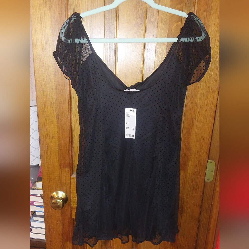 Kimchi Blue Becca Fit and Flare Mini Dress in Black - Picture 9 of 12